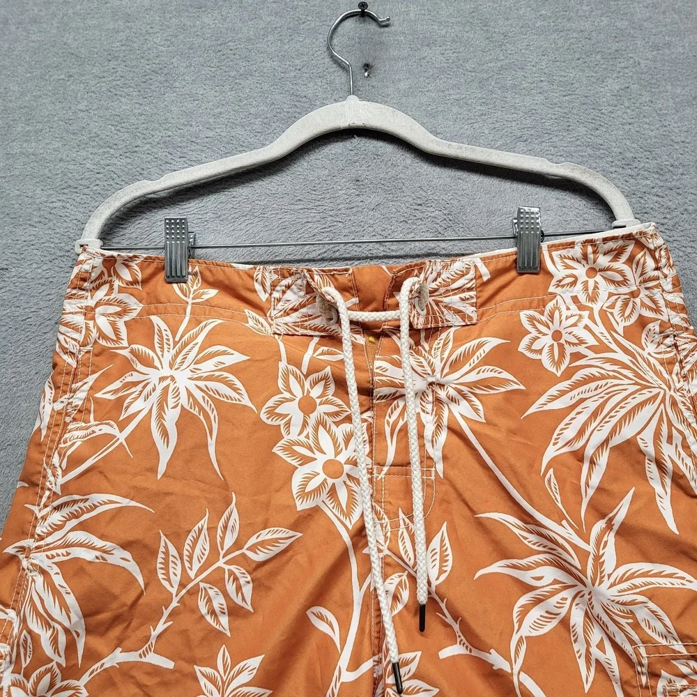Polo Jeans Company Ralph‎ Lauren Men Swimwear M Orange White RL Shield